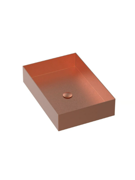 ALINE 49330 - Rectangular countertop stainless steel washbasin by Rubinetterie Frattini - view 3